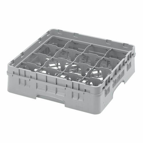 CAMBRO CAMRACK GLASS RACK WITH 
EXTENDER, FULL SIZE, 16 
COMPARTMENT
