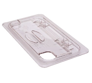 CAMBRO 1/2 SIZE FLIPLID COVER NOTCHED, CLEAR