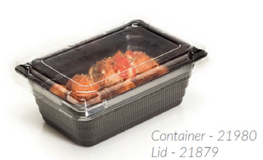 5885 R3 PARPAK 8OZ PORTION  CONTAINER CONTAINER, BLACK,