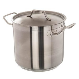 VOLLRATH 8 QT STOCK POT WITH
COVER, S/S