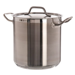 VOLLRATH 11 QT STOCK POT WITH
COVER, S/S