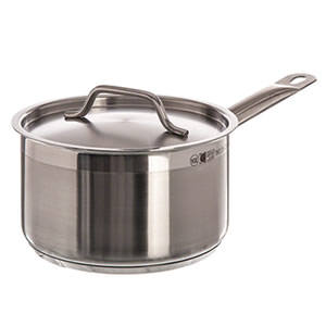 VOLLRATH 2.75 QT SAUCE PAN WITH COVER, S/S