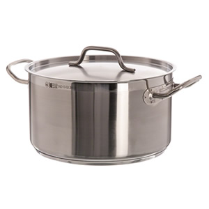VOLLRATH 10 QT SAUCE POT WITH COVER, S/S