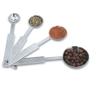 VOLLRATH MEASURING SPOON SET, STAINLESS