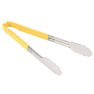 VOLLRATH 12&quot; UTILITY TONG, YELLOW
