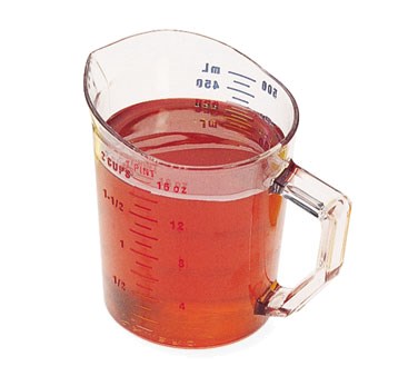 CAMBRO 1 PINT MEASURING CUP,
CLEAR
