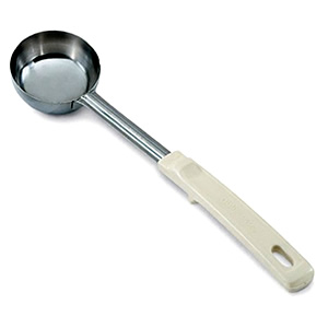 6367 VOLLRATH 3 OZ SOLID SPOODLE, IVORY