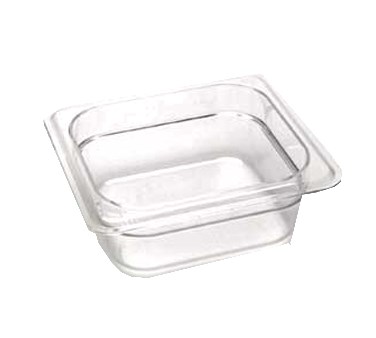 CAMBRO 1/6 SIZE 2.5&quot; PAN,
CLEAR