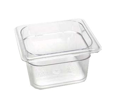 CAMBRO 1/6 SIZE 4&quot; PAN, CLEAR