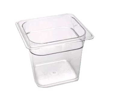 CAMBRO 1/6 SIZE 6&quot; PAN, CLEAR