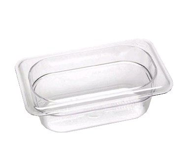 CAMBRO 1/9 SIZE 2.5&quot; PAN, CLEAR