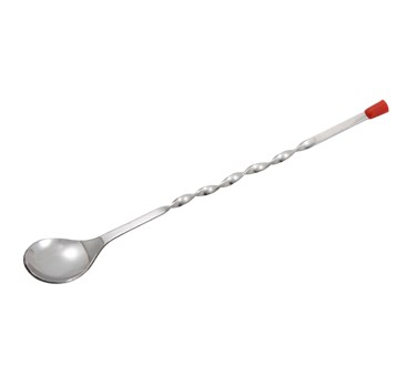 WINCO 11&quot; BAR SPOON WITH RED
KNOB