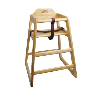 WINCO High Chair, 20&quot;H seat,  buckle strap, stackable, 