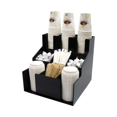 WINCO CUP/LID ORGANIZER, 3 ROWS AND 3 COLUMNS