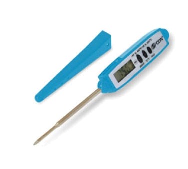 CDN WATERPROOF POCKET STEM THERMOMETER -40 TO 450, BLUE