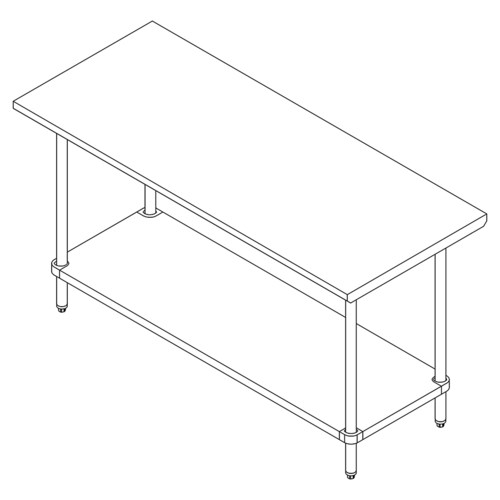 FALCON HEAVYDUTY WORK TABLE, 
30&quot; X 48&quot;