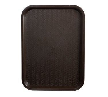 WINCO 10&quot; x 14&quot; FAST FOOD TRAY, BROWN, NSF