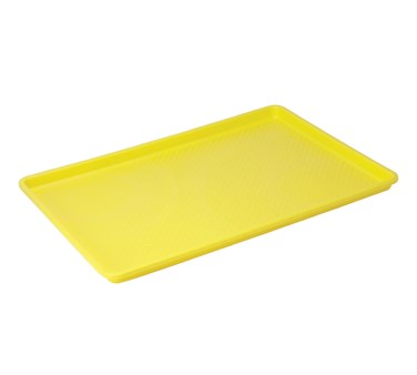 WINCO 18&quot; x 26&quot; FAST FOOD TRAY,YELLOW, NSF