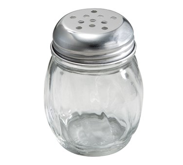 WINCO 6 OZ CHEESE SHAKER WITH PERFORATED TOP