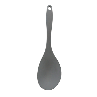 TABLECRAFT 11-5/8&quot; SILICONE SPOON, GRAY