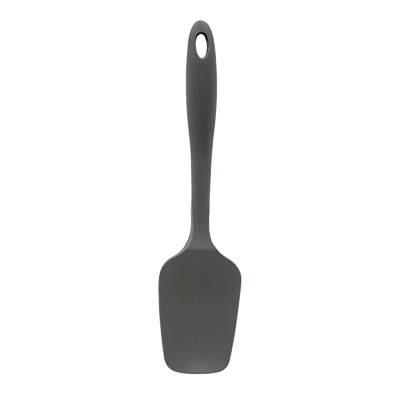 TABLECRAFT 10-1/4&quot; SILICONE
SPATULA SPOON, GRAY