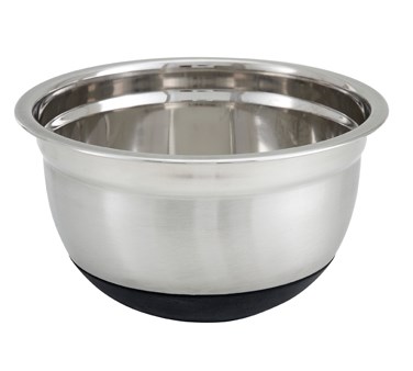 WINCO 5 QUART MIXING BOWL WITH SILICONE BASE