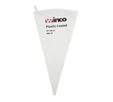 WINCO 18&quot; PASTRY BAG, COTTON OUTSIDE, PLASTIC COATED INSIDE