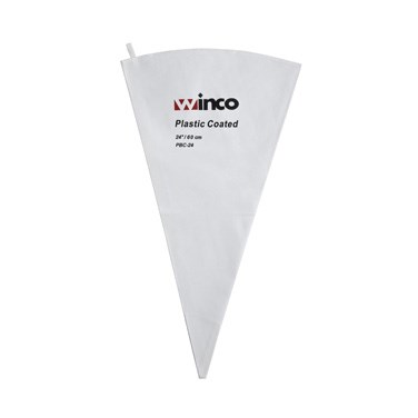 WINCO 24&quot; PASTRY BAG, COTTON OUTSIDE, PLASTIC COATED INSIDE