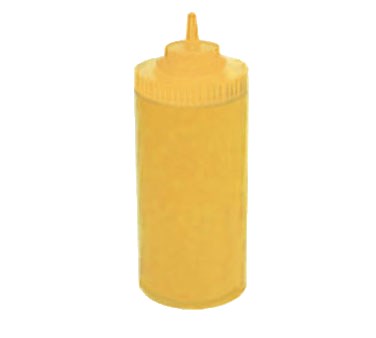 WINCO 32 OZ WIDE MOUTH
SQUEEZE BOTTLE, YELLOW, 6 PK