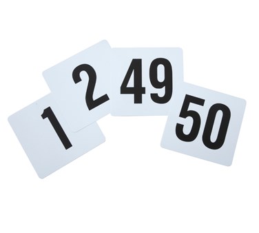 WINCO TABLE NUMBERS 1-50