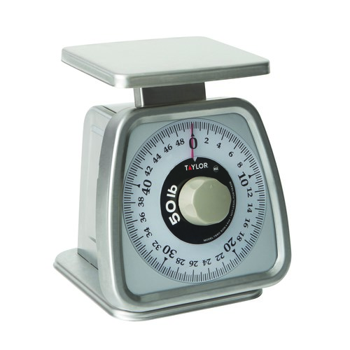 TAYLOR 50 LB PORTION CONTROL 
SCALE, ANALOG