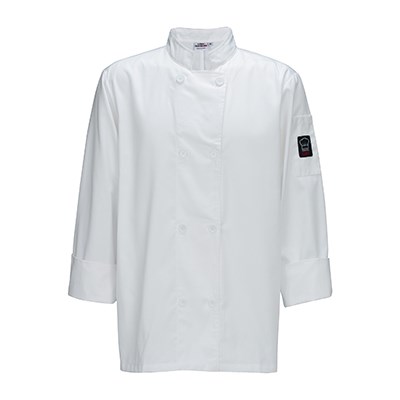 WINCO MEN&#39;S LONG SLEEVE CHEF
JACKET, SMALL, WHITE