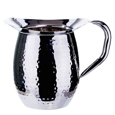 WINCO 2 QT HAMMERED BELL PITCHER