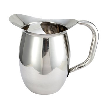WINCO 3 QT DELUXE BELL PITCHER, WITH ICE GUARD