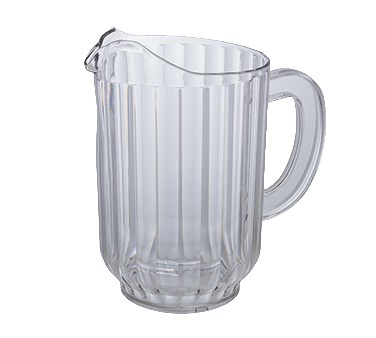 WINCO 60 OZ WATER PITCHER, POLY, CLEAR