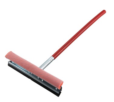 WINCO 12&quot; SQUEEGEE &amp; SPONGE WITH 23&quot; HANDLE