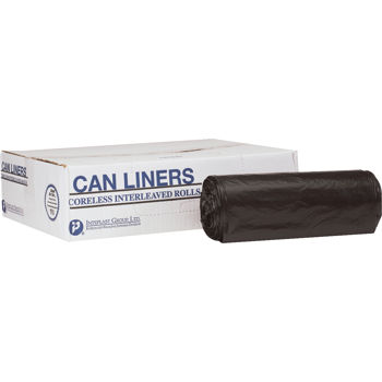 5570 40GAL GARBAGE CAN LINER 40&quot; x 46&quot;, .95 MIL, BLACK, 